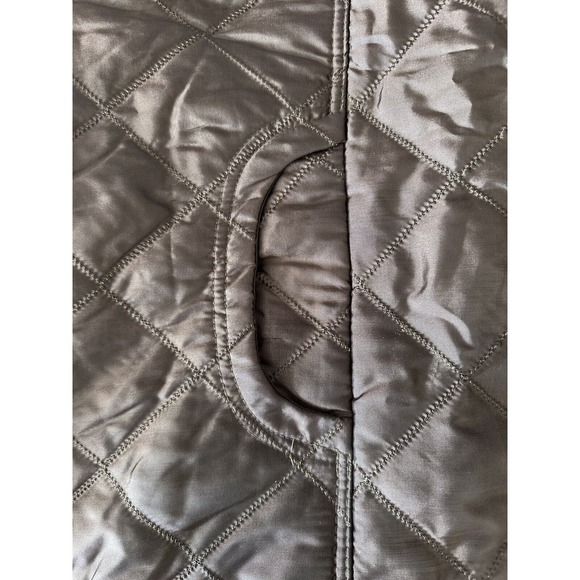 Jane Ashley Puffer Vest Jacket Rust Brown Size XL Full Zip Quilted - Picture 3 of 15